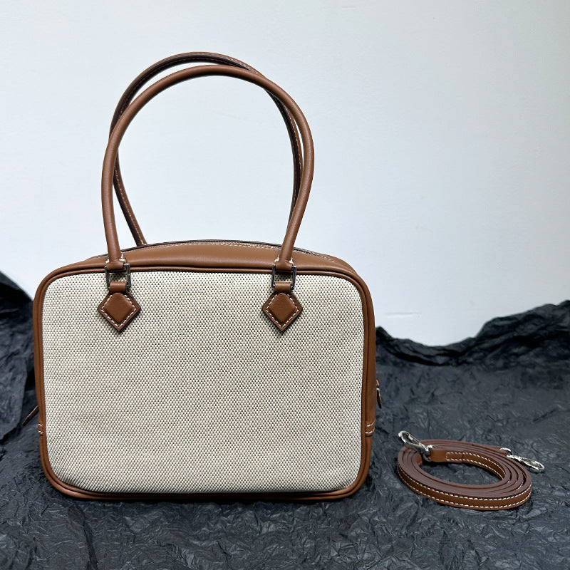 Women's First Layer Cowhide Leather Feather Retro Handbags
