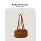Design Suede Retro Easy Matching High Shoulder Bags
