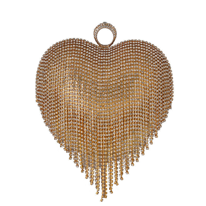 Classic Heart Fashion Diamond Banquet Dress Evening Bags