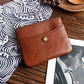 Men's Leather Zipper Driving License Vegetable Tanned Men's Wallets