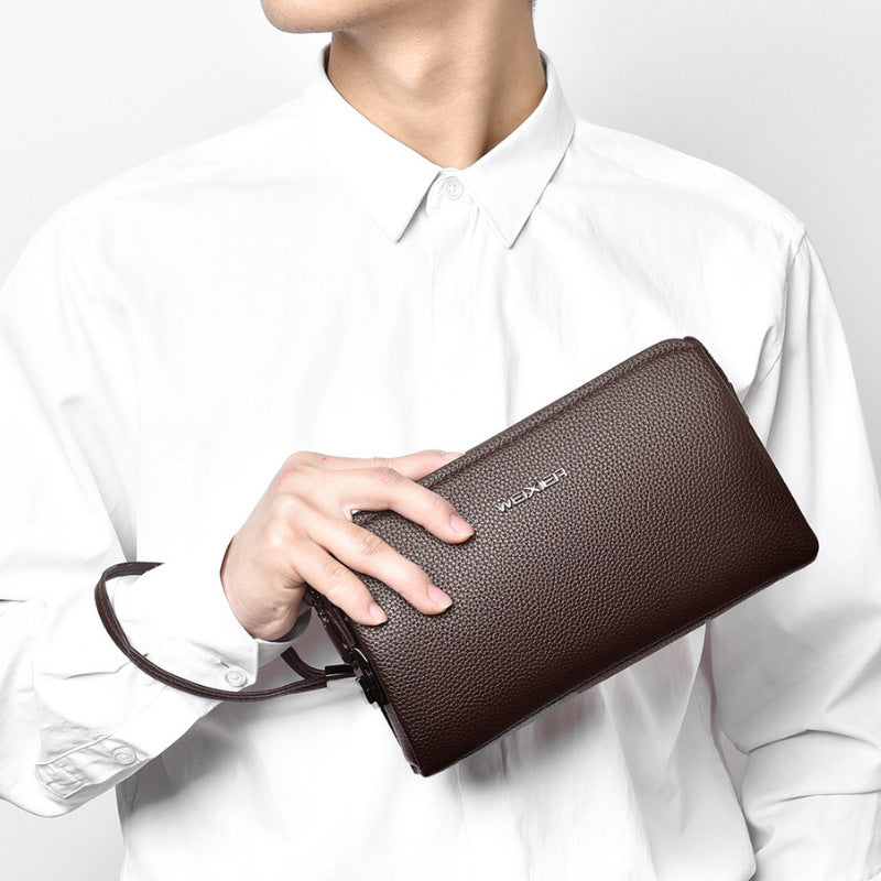 Men's Clutch High Sense Business Pure Color Men's Handbags