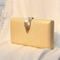 Women's Metal Leaf Dinner Printed Texture Clutch Evening Bags