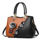 Women's Fashion Unique Embroidered Flower Mother Shoulder Bags