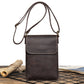 Men's & Women's Leather Crazy Horse Fashion Simple Mobile Men's Shoulder Bags