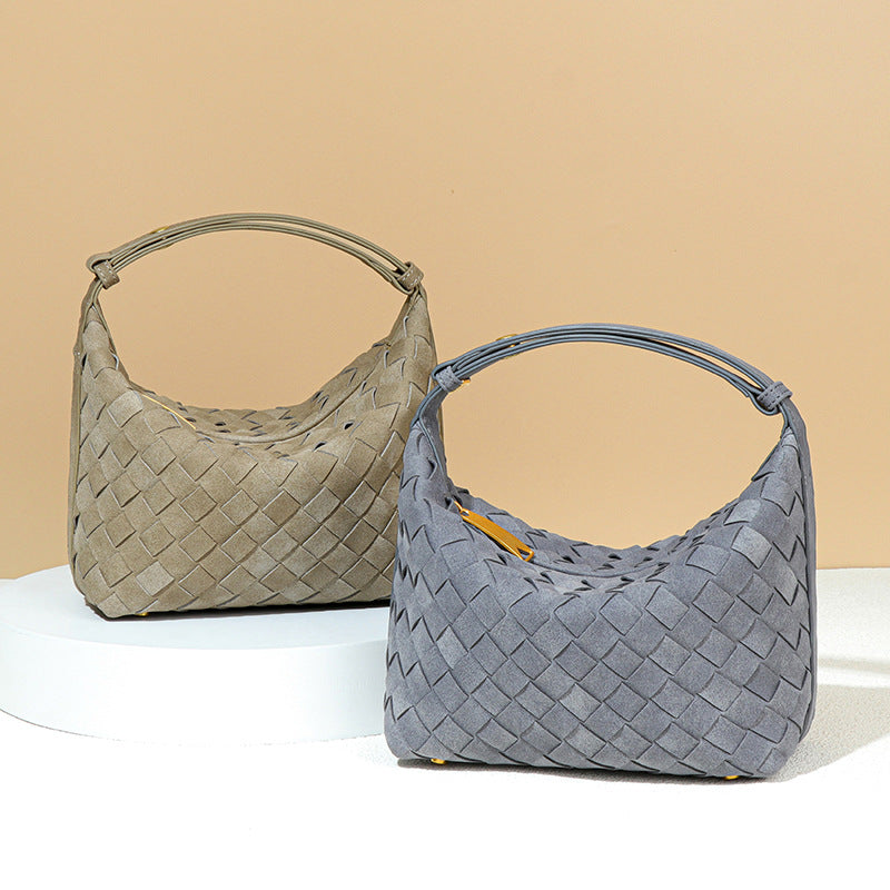 Women's Lunch Box Niche Design Frosted Material Handbags