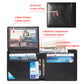 Layer Cowhide With Hole Leather For Men's Wallets