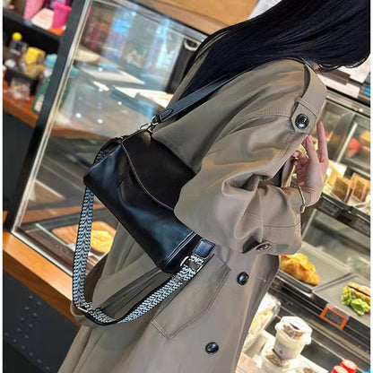 Women's For Woman Underarm Cowhide Retro High Shoulder Bags