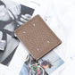 Women's First Layer Cowhide Elephant Pattern Short Ladies Wallets