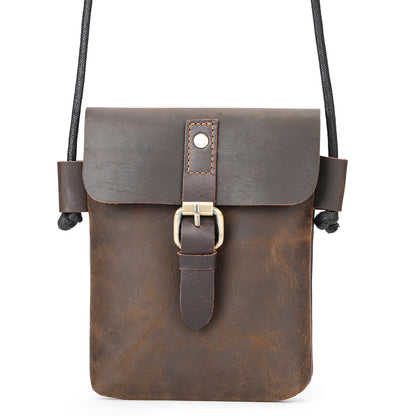 Men's Leather Retro High-grade Crazy Horse Summer Men's Messenger Bags
