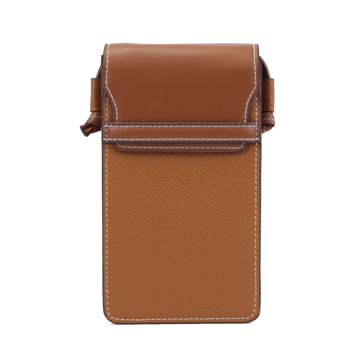 Real Leather Simple Vertical Single Mobile Female Fashion Phone Bags