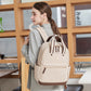 Women's Simple Commute Computer Canvas Large Capacity Backpacks