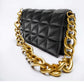 Women's Classic Style Rhombus Chain Oversized Quilted Crossbody Bags