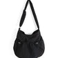 Women's Design Drawstring Ruffle Lightweight Versatile Large Crossbody Bags