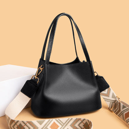Women's Genuine Leather Mother Fashion Top Layer Shoulder Bags