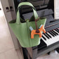 Women's Home Vegetable Basket Hand First Layer Cowhide Bags