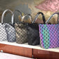 Women's Clearance Geometric Diamond Pattern Fashion Portable Special Bucket Bags