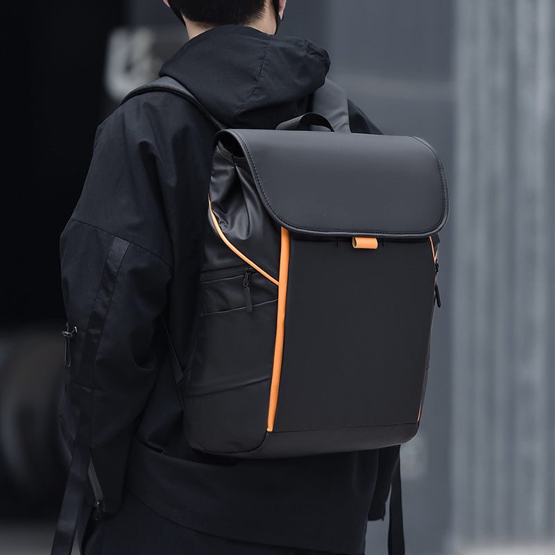 Men's Capacity Lightweight Convenient Computer Business Spring Contrast Color Backpacks