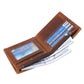 Men's Vintage Genuine Leather Sier Crazy Horse Men's Wallets
