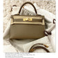 Women's Bubble Green Second Generation Kelly Genuine Shoulder Bags