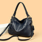 Women's Large Polyester Retro Fashion Stitching Tassel Shoulder Bags