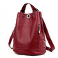 Women's Fashion Soft Leather Large Capacity Backpacks