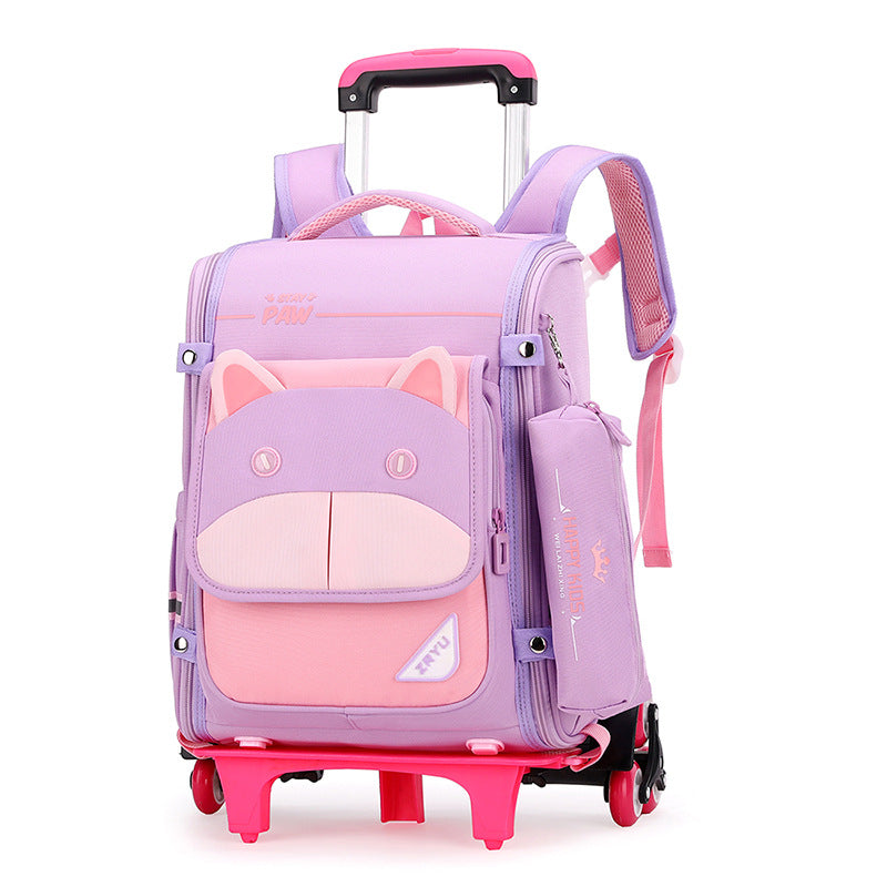 Women's & Men's Natural Fish Full Open Space Primary Grade Elementary School Students' Schoolbags
