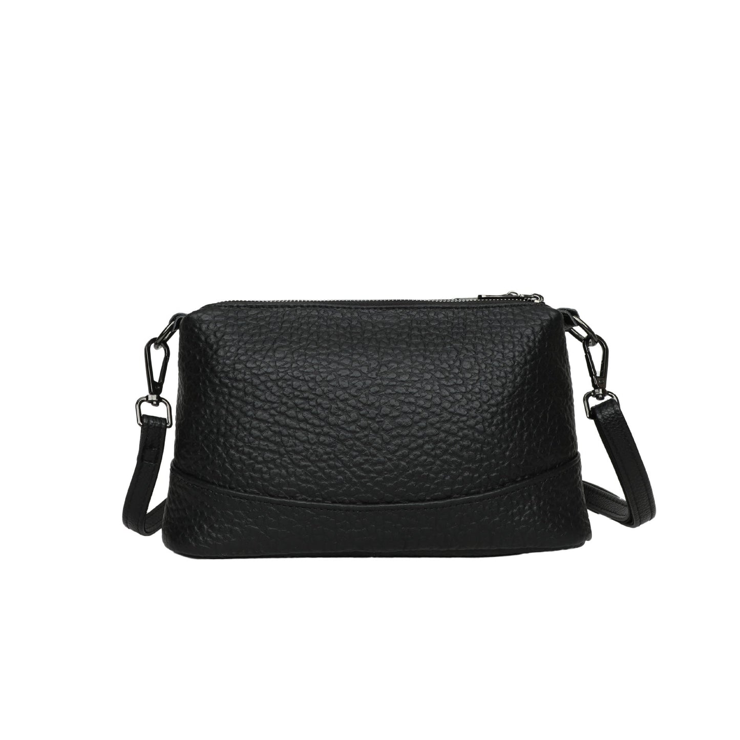 Women's First Layer Cowhide Soft Leather Zipper Light Luxury Shoulder Bags