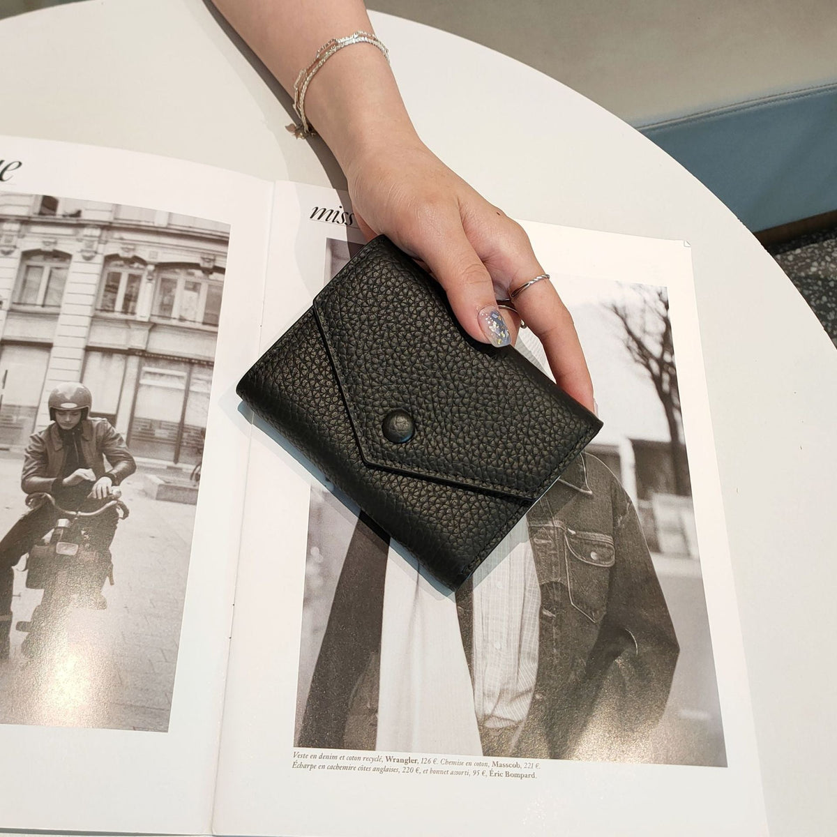 Women's Style Trendy First Layer Cowhide High Ladies Wallets