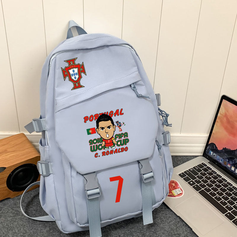 Women's & Men's & Cristiano Football Peripheral High Primary Backpacks