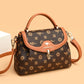 Classy Women's Fashion Color Contrast Printed Shoulder Bags