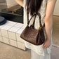 Women's Retro Fashion Personality Trendy Woven Textured Small Square Bags