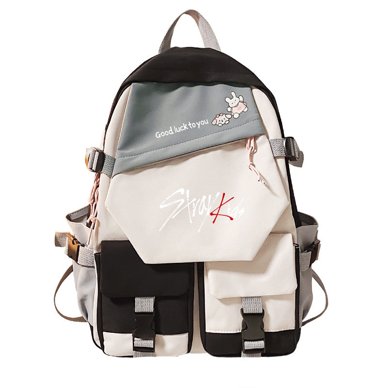 Idol Peripheral Printed Korean Style Junior Backpacks