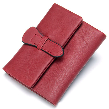 Lady's Multiple Slots Credit Vintage Genuine Card Holder