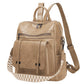 Women's Retro High-grade Soft Leather Large Capacity Backpacks