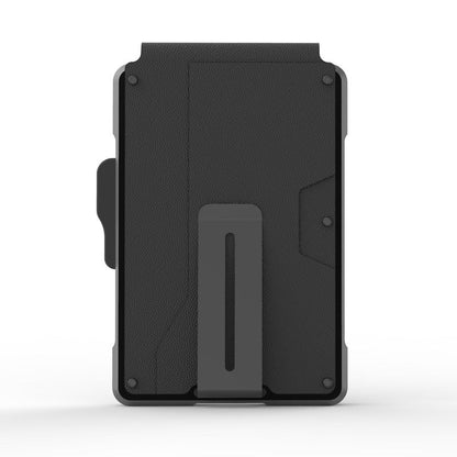 Men's Leather Metal Automatic Pinball Credit Business Card Holder