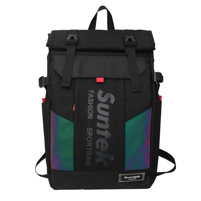 Men's Large Capacity Fashion Reflective Colorful Street Backpacks