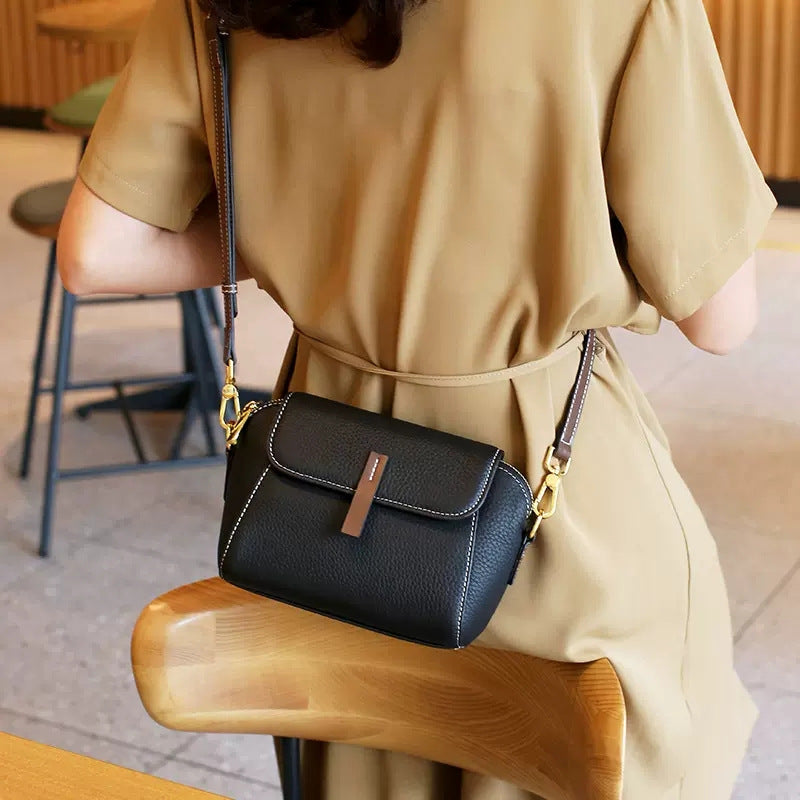 Women's Genuine Leather Shell Pouch Fashionable High-grade Crossbody Bags