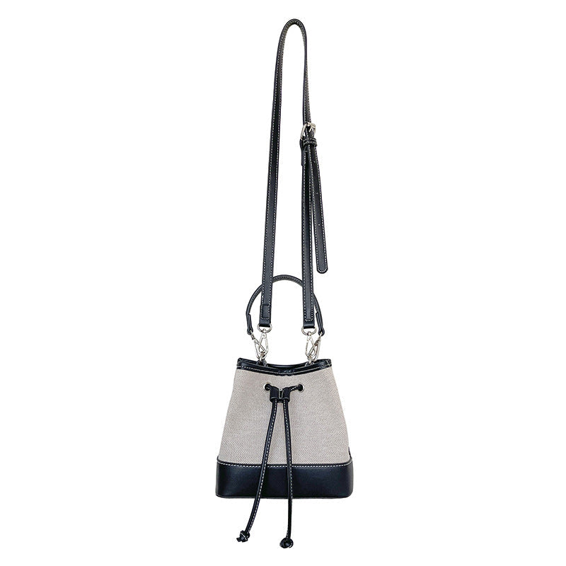 Creative Simple Fashion Canvas Stitching Portable Shoulder Bags