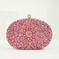 Women's Holding Dinner Full Rhinestone Diamond Sunflower Evening Bags