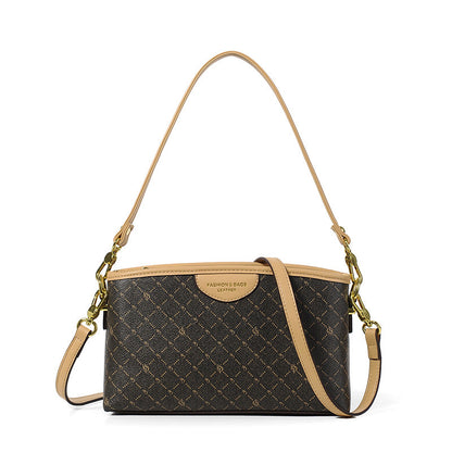 Women's Fashion Underarm Retro Printing Stylish Crossbody Bags