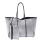 Leopard Print Printed Black Portable Beach Shoulder Bags