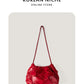 Women's Niche Chain Bow Soft Leather Spring Crossbody Bags