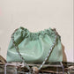 Women's Leather Folds Cloud Fashionable First Layer Shoulder Bags
