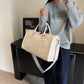 Women's Leather Fashion Retro Portable Packaging Clothes Travel Bags