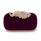 Women's Luxury Peacock Diamond Dinner Banquet All Evening Bags