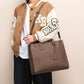 Women's & Men's & Korean Horizontal Business Leather Zipper Men's Handbags