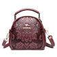 Women's Niche High Sense Round Embossed Mom Handbags