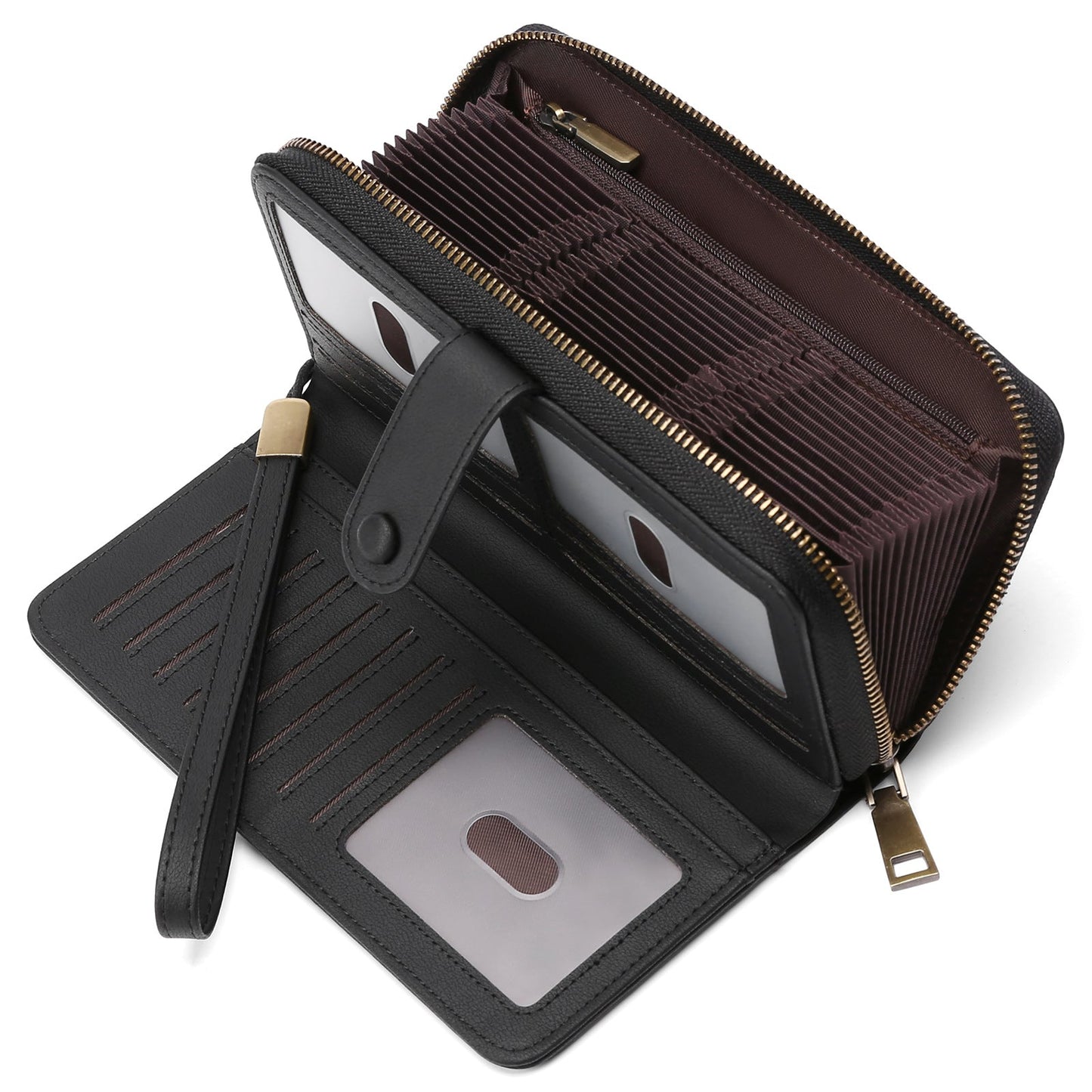 Women's Expanding Long Passport Multiple Slots Position Ladies Wallets