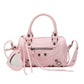 Women's Retro Portable Tassel Rivet Decoration Motorcycle Crossbody Bags