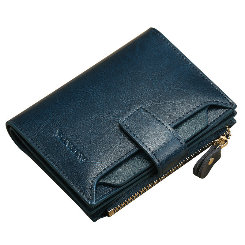 Female Swiping Zipper Hasp Multifunctional Car Ladies Wallets